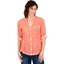Picture of Washed Turn Sleeve Blouse - PAPAYA