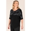 Picture of Zebra Print Embellished Top - BLACK - S