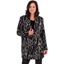 Picture of Zebra Print Knitted Jacket - BLACK