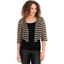 Picture of Zig Zag Lace Open Cover Up - BLACK/GOLD