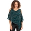Picture of Animal Printed Chiffon layer Top - GREEN/BLACK/GOLD - 14
