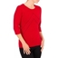 Picture of Anna Rose Embellished Knit Top - RED - M