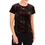 Picture of Anna Rose Glitter Velour Top - RED/GOLD/BLACK - S