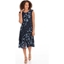 Picture of Floral Print Sleeveless Midi Dress - MIDNIGHT/SKY BLUE - 22