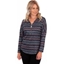 Picture of Zig Zag Long Sleeve Zip Top - RED/BLUE