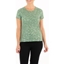 Picture of Anna Rose Foil Print Jersey T-Shirt - FOREST GREEN