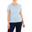 Picture of Anna Rose Foil Print Jersey T-Shirt - PALE BLUE MIST - M