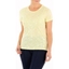 Picture of Anna Rose Foil Print Jersey T-Shirt OFT YELLOW