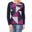 Picture of Anna Rose Knit Top - NAVY/MAGENTA