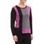 Picture of Anna Rose Metallic Colour Block Knit Top - BLACK/PINK - S