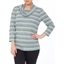 Picture of Stripe Cowl Neck Knit Top - BLACK/GOLD - L