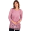 Picture of Three Quarter Sleeve Layered Knit Tunic - HEATHER