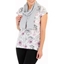 Picture of Anna Rose Garden Print Knit Top With Scarf - IVORY/GREY/PINK - XXL
