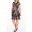 Picture of Anna Rose Printed Short Sleeve Dress - HESSIAN