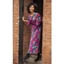 Picture of Bold Floral Printed Maxi Dress - NAVY/RED