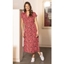 Picture of Floral Printed Midi Shirt Dress - RED/BLACK - 12