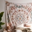 Picture of Bohemian Floral Psychedelic Tapestry Wall Hanging