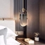 Picture of Nordic Smoke Glass Art Bucket Designer Chandelier