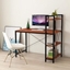 Picture of Steel Frame Wooden Table with 4 Tier DIY Storage Shelves