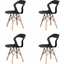 Picture of 4PCS Nordic Modern Openwork Dining Chair