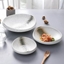 Picture of White irregular ceramic plate bone china dinnerware