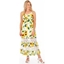 Picture of Sleeveless Sunflower Printed Maxi Dress - YELLOW/WHITE