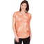 Picture of Loose Fit Foil Printed Top - CORAL/MULTI - XL