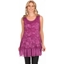 Picture of Sleeveless Embroidered Layer Top - HOT PINK - XL