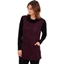 Picture of Animal Print Cowl Neck Brushed Knit Tunic - BLACK/DAMSON
