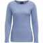 Picture of Anna Rose Cable Detail Knit Top TEEL BLUE