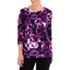 Picture of Anna Rose Embellished Floral Knit Top IDNIGHT/PURPLE - XL