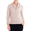 Picture of Anna Rose Textured Cowl Neck Knit Top - ORANGE/PINK