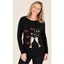 Picture of Champagne Sparkle Jumper - BLACK