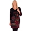 Picture of Floral Lightweight Knitted Dress - BLACK