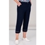 Picture of Anna Rose Cropped Linen Blend trousers - NAVY