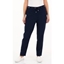 Picture of Anna Rose Linen Blend Tapered Trousers - NAVY