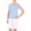 Picture of Anna Rose Short Sleeve Jersey Top - POWDER BLUE - XL