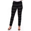 Picture of Checked Stretch Trousers - BLACK/PINK