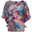 Picture of Printed Short Sleeve Jersey Top - ORANGE/COBALT - XXL
