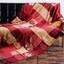 Picture of Colorful Chenille Maple Leaf Luxury Reversible Throw