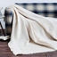 Picture of Cotton Knitted White Cozy Throw