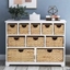 Picture of Large Storage Chest of Drawers with Baskets UK Only
