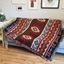 Picture of Vietnamese Handmade Throw With Geometric Patterns
