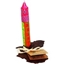 Picture of Hand Painted Dinner Candle With Africa Upcycled Iron Stand, Matuko