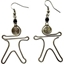 Picture of Wire Earrings-Spiral Man