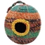 Picture of Upcycled Sari Oval Bird House red/green