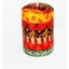 Picture of Hand Painted Large Pillar Candle, Indabuko