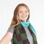 Picture of Upcycled Kantha Silk Sari Scarves-Small Square Pattern Style 1