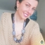 Picture of Oily Painted Purple Bead Necklace