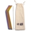 Picture of Stainless Steel Straws with Cleaning Brush and Pouch Set